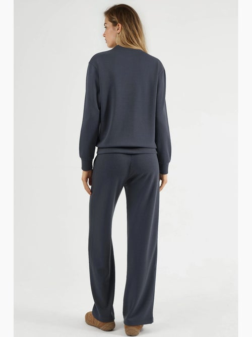 Ensemble deux pièces à capuche, taille haute et jambes larges hiccup - Kiabi Ensemble deux pièces à capuche, taille haute et jambes larges hiccup - Kiabi