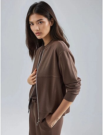 Ensemble deux pièces à capuche, taille haute et jambes larges hiccup
