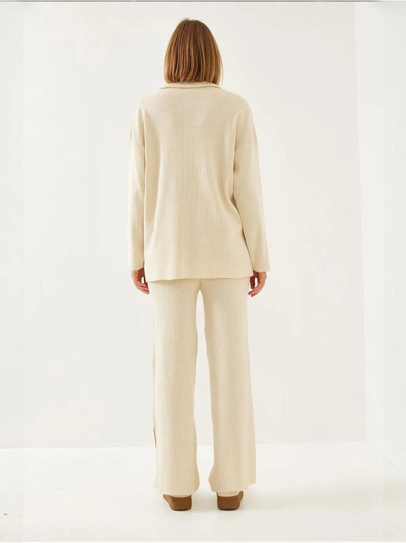 Ensemble deux pièces à manches longues bianco lucci Beige argile - Kiabi