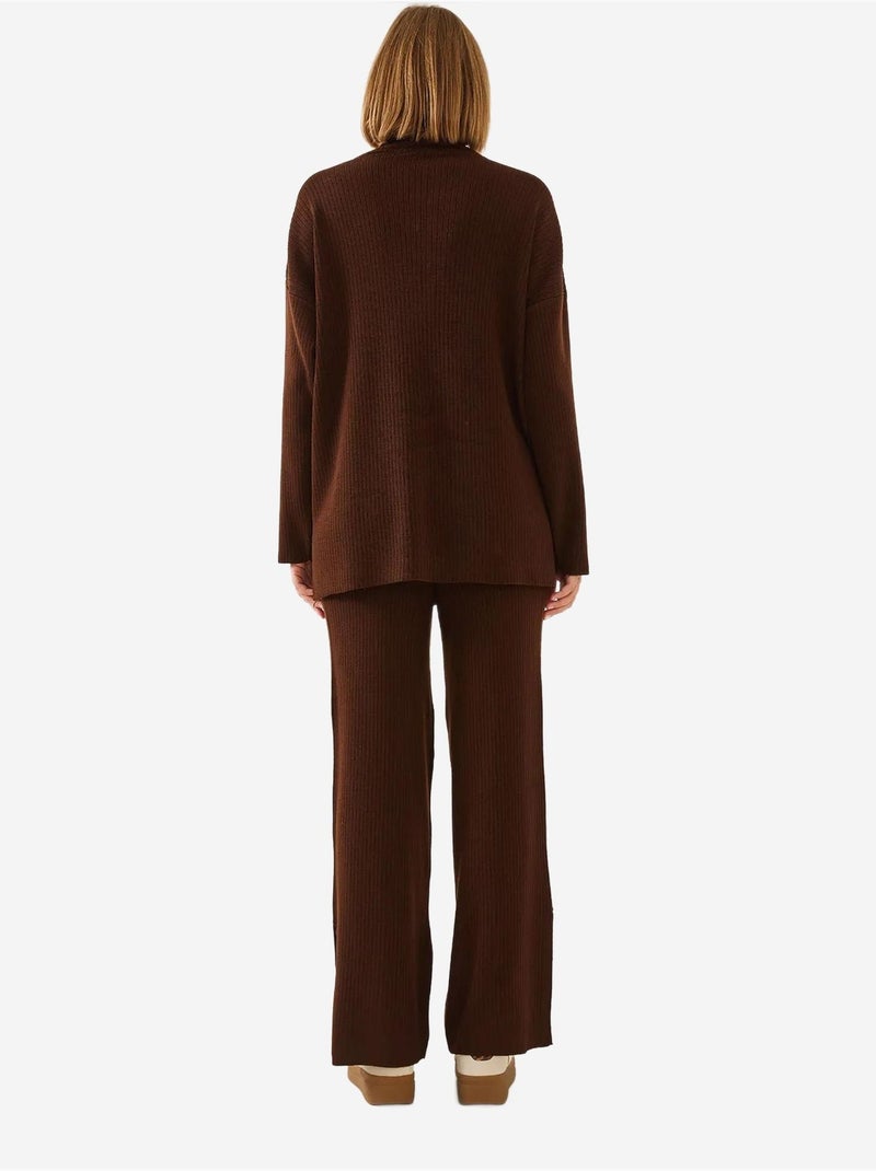 Ensemble deux pièces à manches longues bianco lucci Marron chocolat - Kiabi