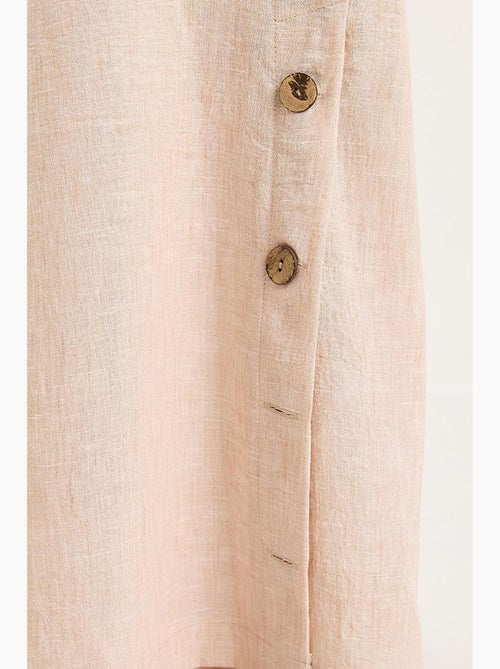 Ensemble deux pièces avec chemisier à nouer, ourlet boutonné doublé et pantalon doublé lucci - Kiabi Ensemble deux pièces avec chemisier à nouer, ourlet boutonné doublé et pantalon doublé lucci - Kiabi