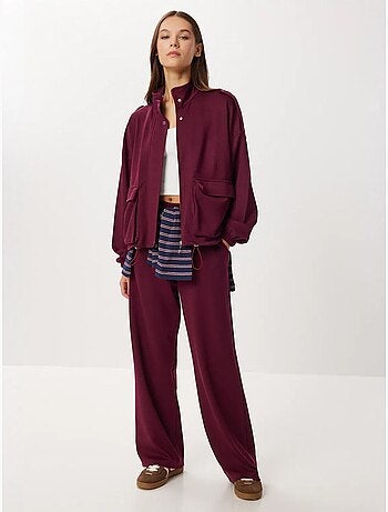 Ensemble deux pièces avec veste à détail poche et pantalon à jambes larges istanbul