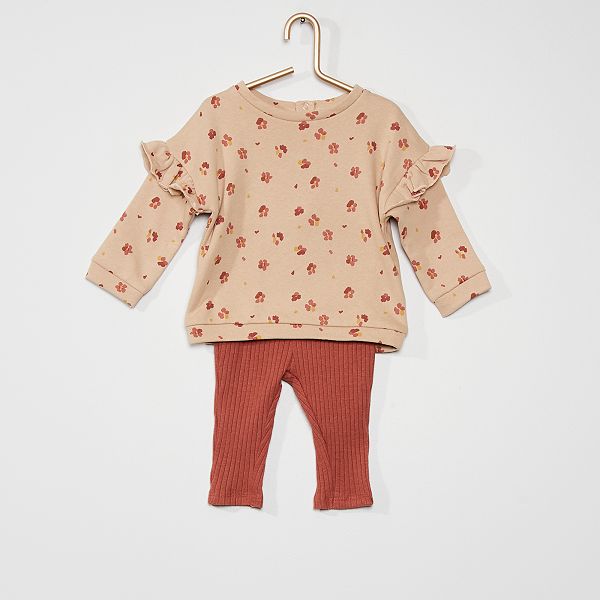 Ensemble Deux Pieces Bebe Fille Beige Kiabi 14 00