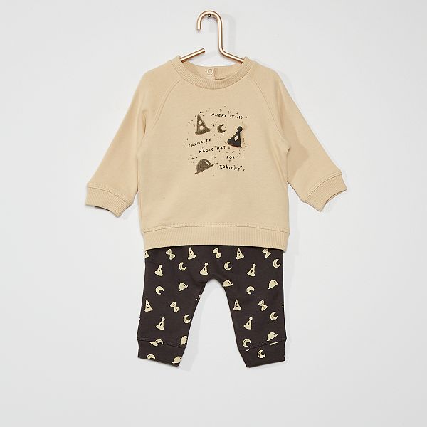 Ensemble Deux Pieces Bebe Garcon Beige Kiabi 15 00