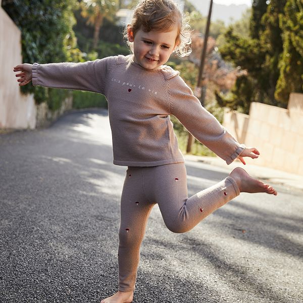 Ensemble Deux Pieces Bebe Fille Beige Brun Kiabi 18 00