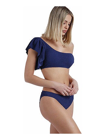 Ensemble deux pièces bikini asymétrique préformé à volants Estructura