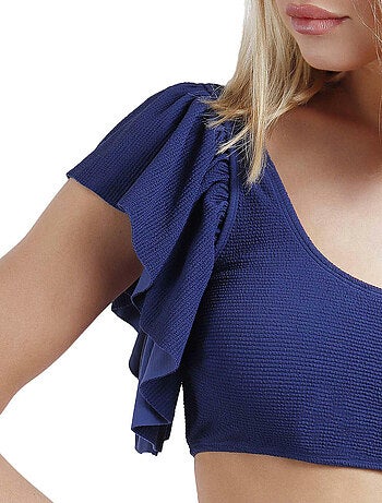 Ensemble deux pièces bikini asymétrique préformé à volants Estructura