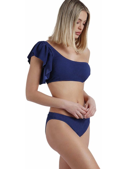 Ensemble deux pièces bikini asymétrique préformé à volants Estructura - Kiabi