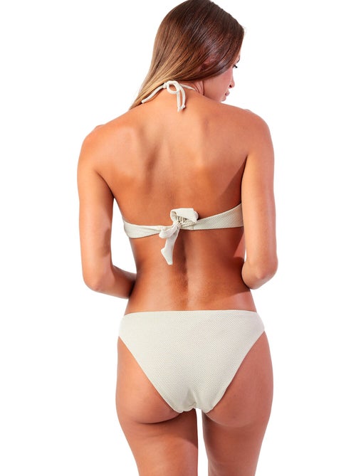 Ensemble deux pièces bikini bandeau Golden Vibes - Kiabi