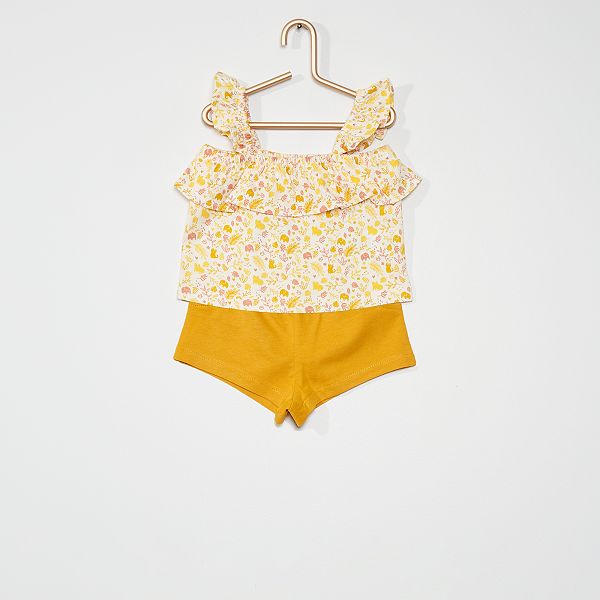 Ensemble Deux Pieces Bebe Fille Blanc Kiabi 2 80