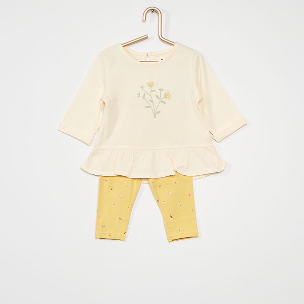 Ensemble Deux Pieces Bebe Fille Blanc Kiabi 7 00