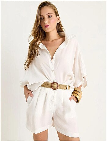 Ensemble deux pièces boutonné taille haute lucci