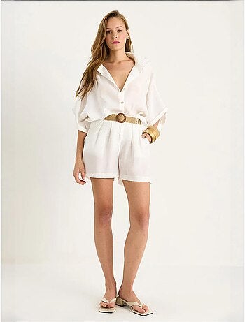 Ensemble deux pièces boutonné taille haute lucci