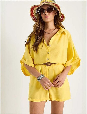 Ensemble deux pièces boutonné taille haute lucci