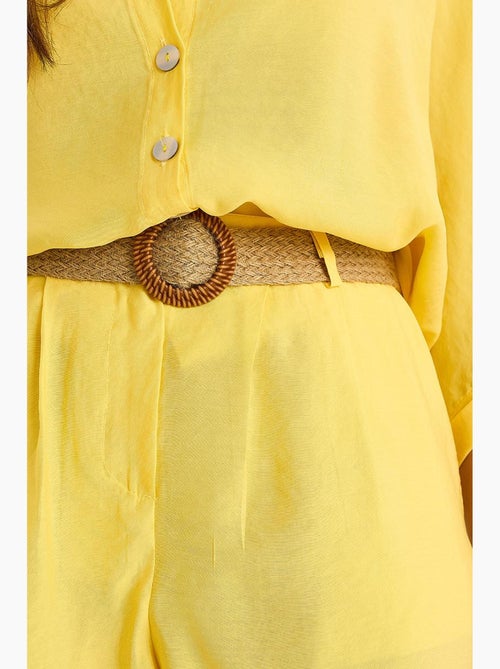 Ensemble deux pièces boutonné taille haute lucci - Kiabi Ensemble deux pièces boutonné taille haute lucci - Kiabi