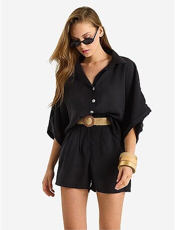 Ensemble deux pièces boutonné taille haute lucci
