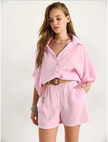 Ensemble deux pièces boutonné taille haute lucci