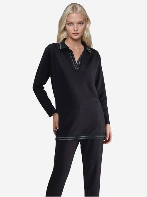 Ensemble deux pièces composé d'un polo long et d'un pantalon skinny - Kiabi Ensemble deux pièces composé d'un polo long et d'un pantalon skinny - Kiabi
