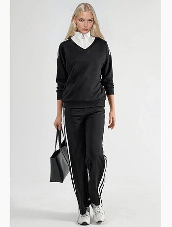 Ensemble deux pièces coordonné à col zippé et jambes larges hiccup