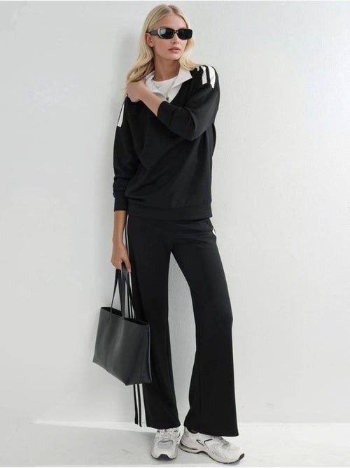 Ensemble deux pièces coordonné à col zippé et jambes larges - Kiabi