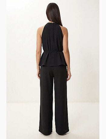 Ensemble deux pièces coordonné à taille haute et col halter istanbul