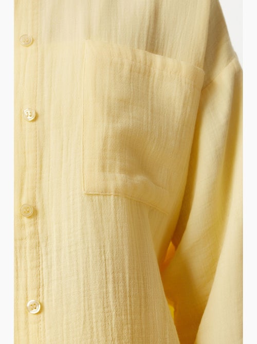 Ensemble deux pièces coordonné à taille haute, jambe large et col chemise istanbul - Kiabi Ensemble deux pièces coordonné à taille haute, jambe large et col chemise istanbul - Kiabi