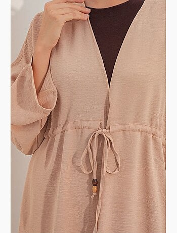 Ensemble deux pièces en crêpe avec kimono et pantalon large bdart