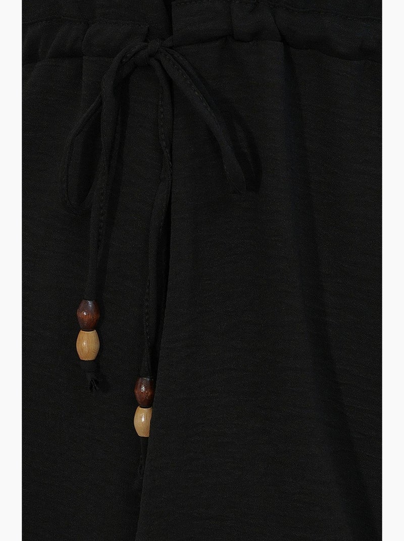 Ensemble deux pièces en crêpe avec kimono et pantalon large bdart Noir - Kiabi