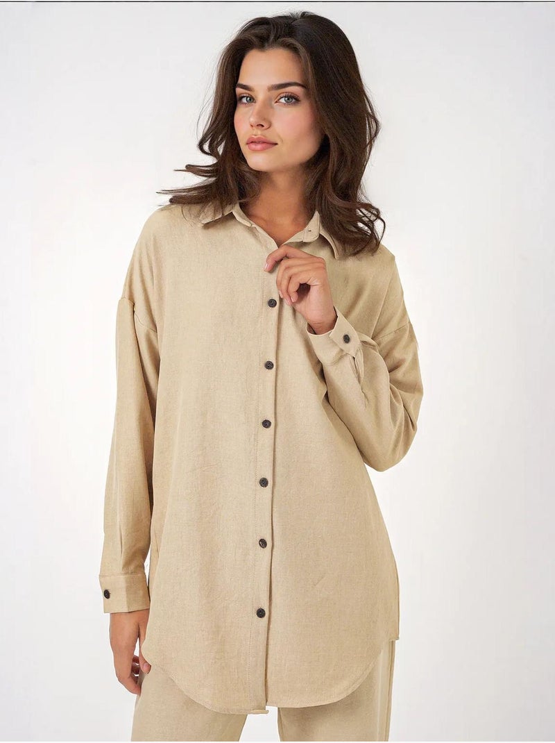 Ensemble deux pièces en lin bdart Beige naturel - Kiabi