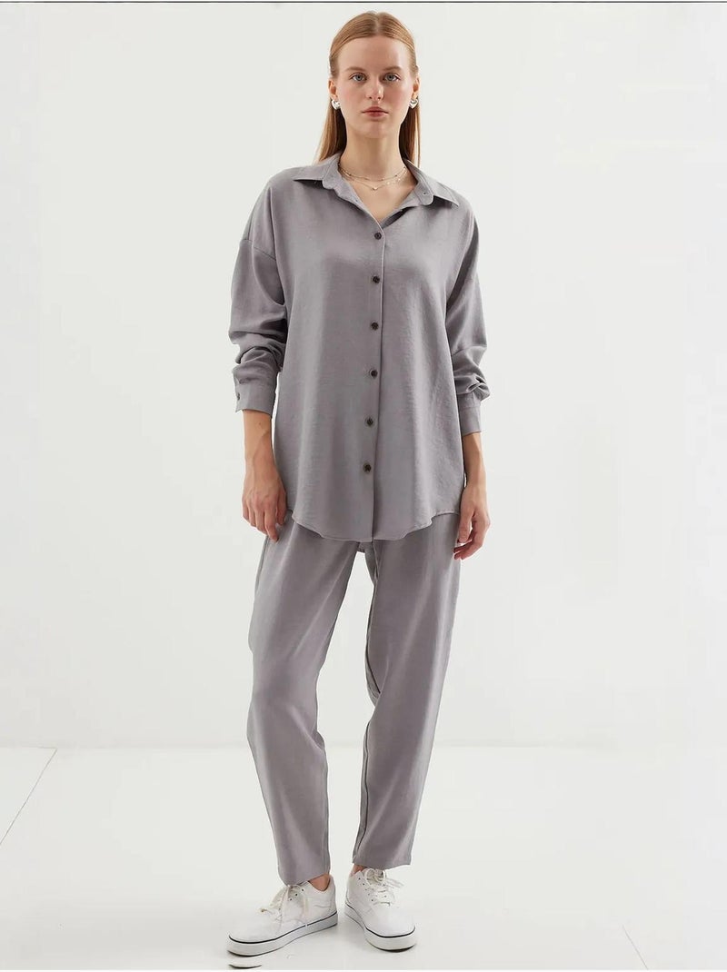 Ensemble deux pièces en lin bdart Gris - Kiabi