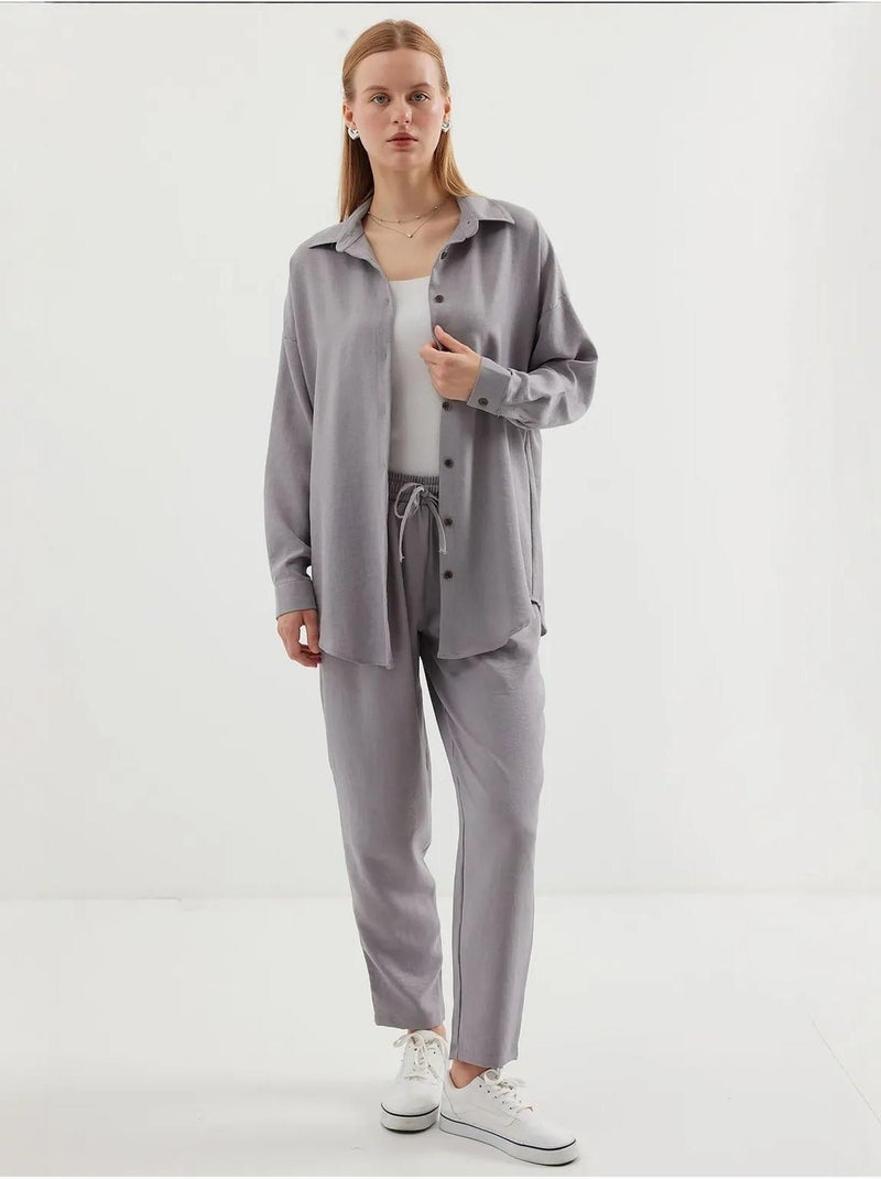 Ensemble deux pièces en lin bdart Gris - Kiabi