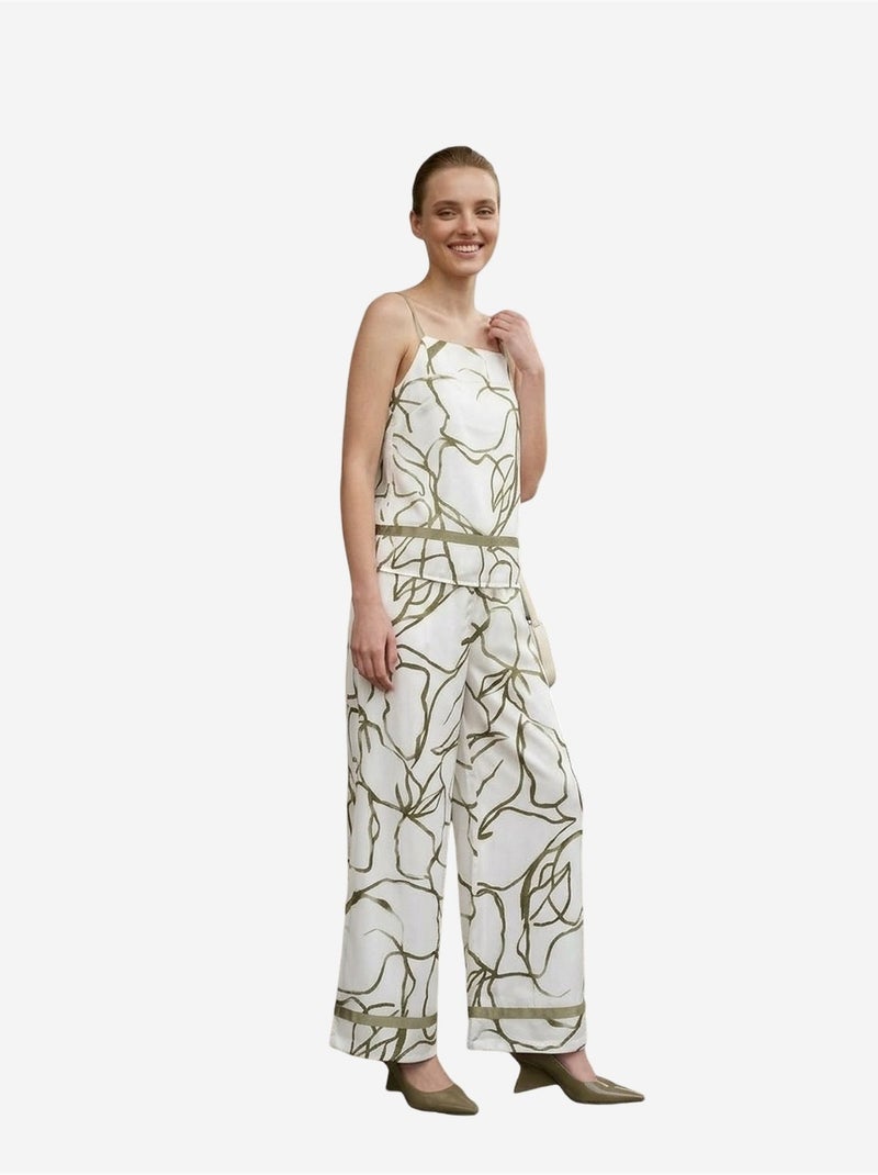 Ensemble deux pièces en lyocell satiné my fashion Blanc - Kiabi