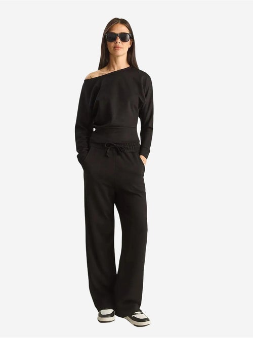 Ensemble deux pièces en maille à col asymétrique et taille haute lucci - Kiabi Ensemble deux pièces en maille à col asymétrique et taille haute lucci - Kiabi