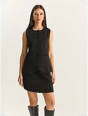 Ensemble deux pièces en maille taille haute avec fermeture boutonnée lucci