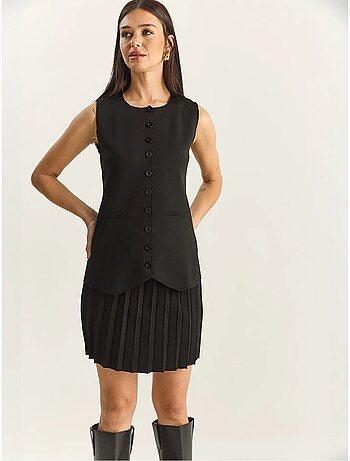 Ensemble deux pièces en maille taille haute avec fermeture boutonnée lucci