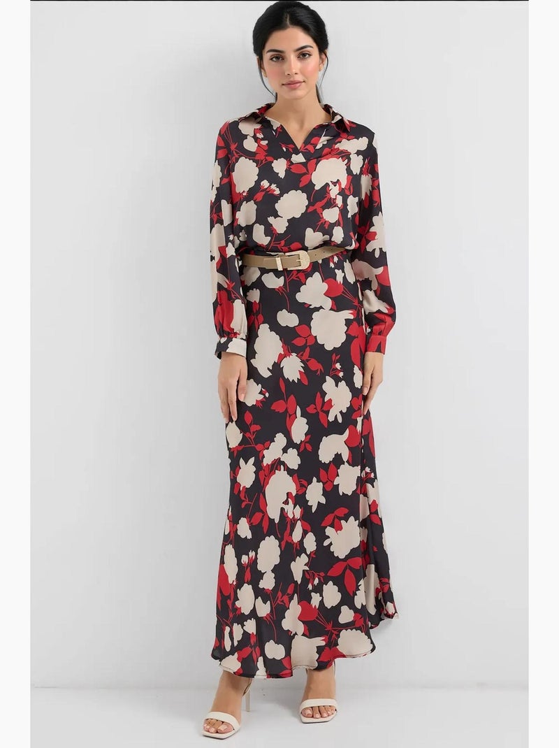 Ensemble deux pièces en satin à motifs bdart Rouge - Kiabi