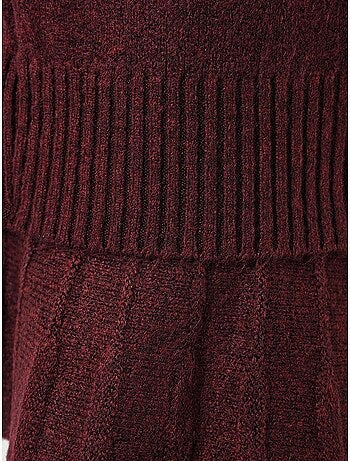 Ensemble deux pièces en tricot avec jupe et pull bdart
