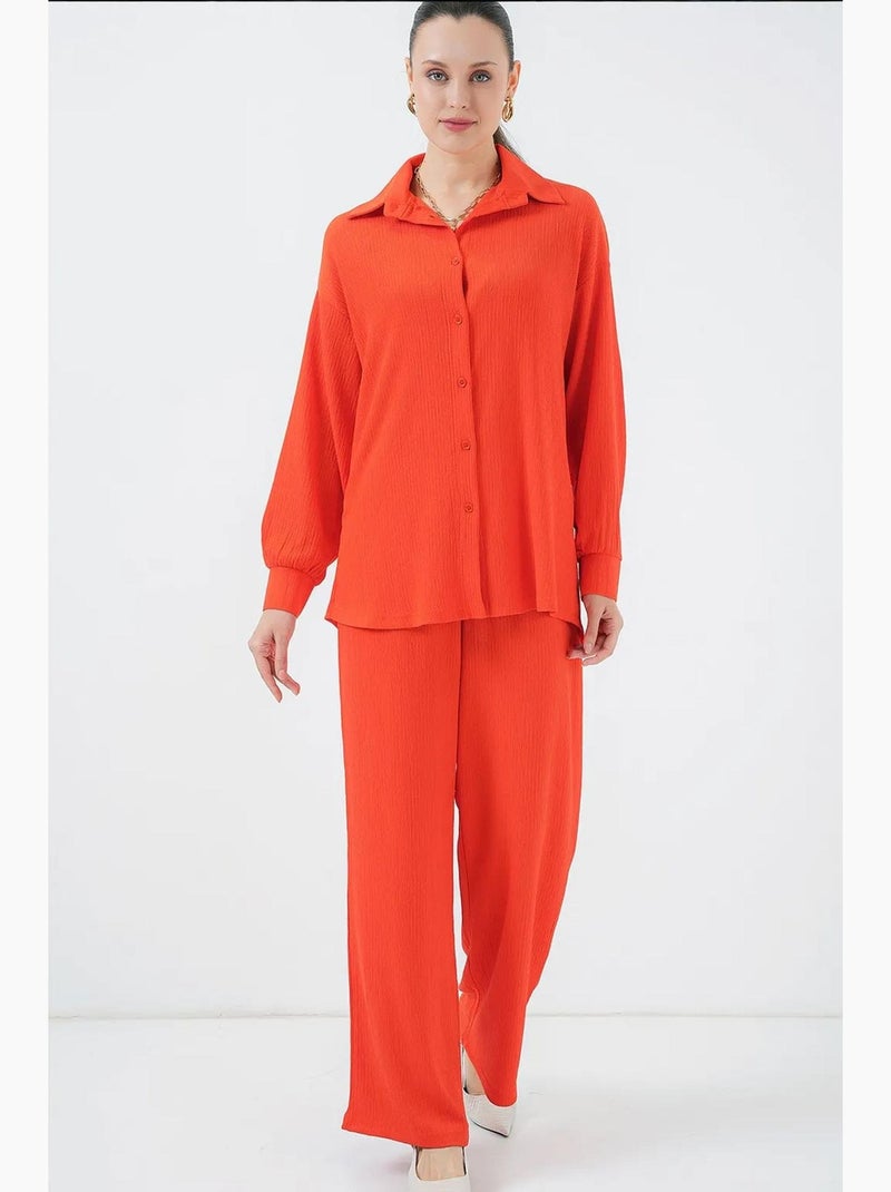 Ensemble deux pièces en tricot bdart Orange mandarine - Kiabi