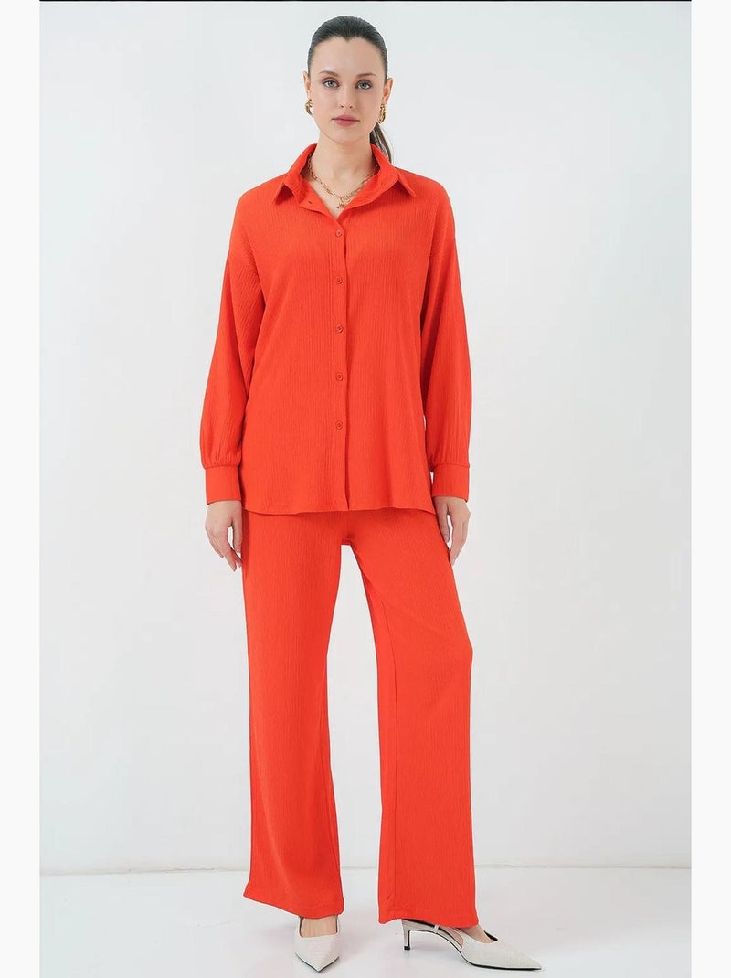 Ensemble deux pièces en tricot bdart Orange mandarine - Kiabi