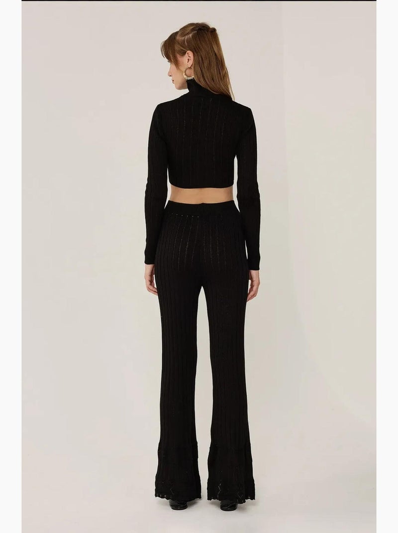 Ensemble deux pièces en tricot hiccup Noir - Kiabi