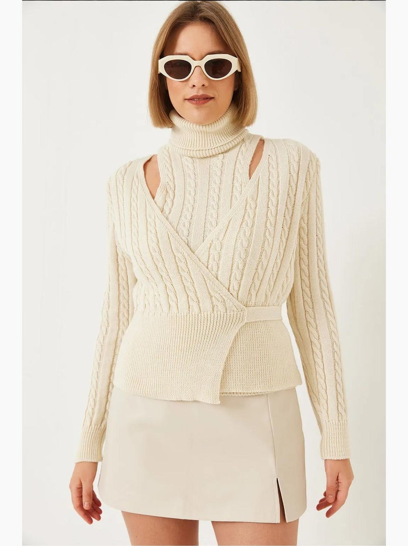 Ensemble deux pièces en tricot lucci Beige argile - Kiabi