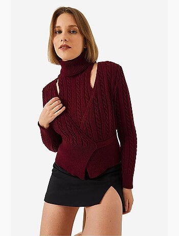 Ensemble deux pièces en tricot lucci