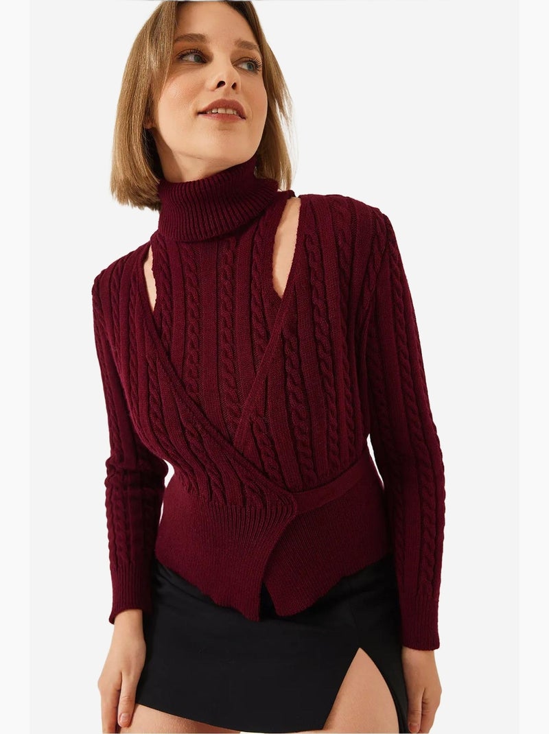 Ensemble deux pièces en tricot lucci Rouge bordeaux - Kiabi