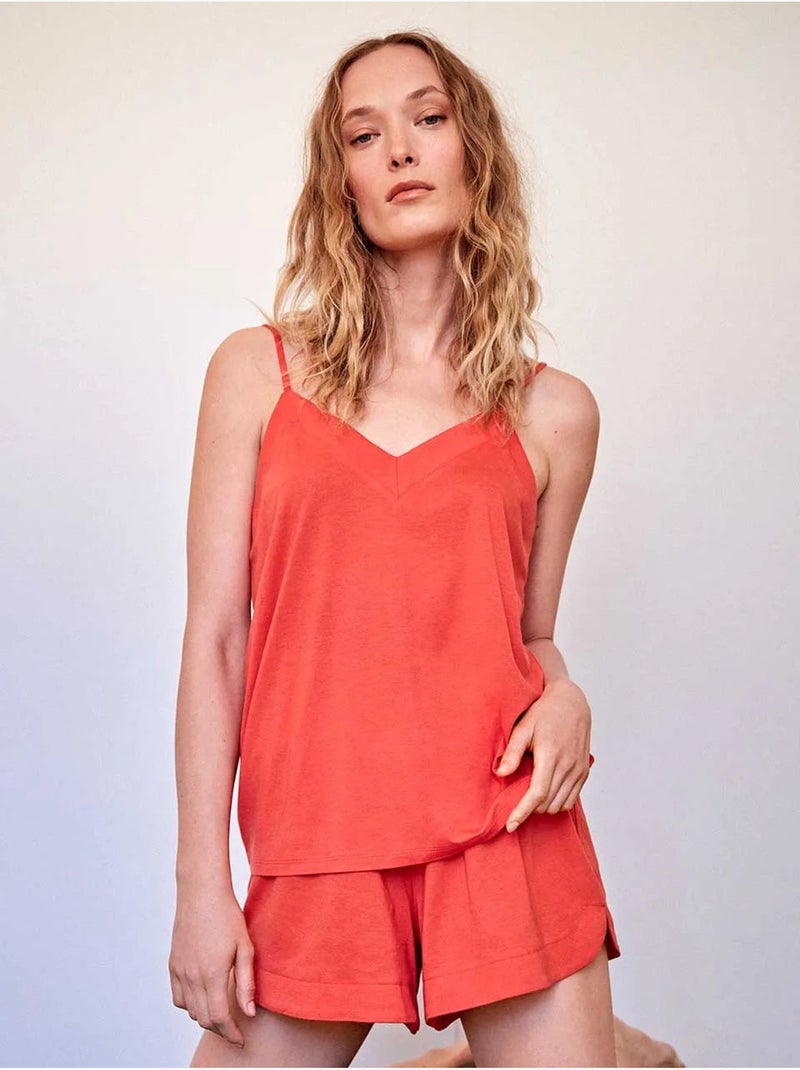 Ensemble deux pièces haut et short Rouge - Kiabi