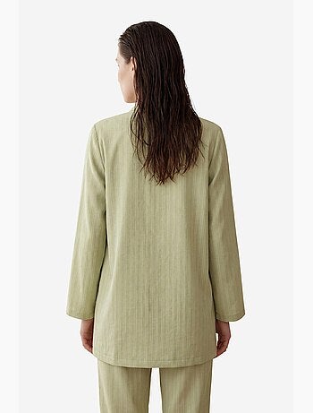Ensemble deux pièces rayé avec col ouvert my fashion
