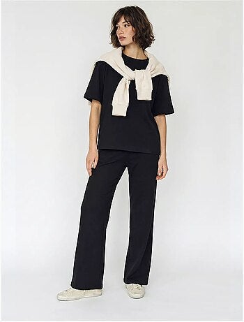 Ensemble deux pièces t-shirt et pantalon large lucci