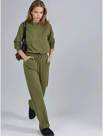 Ensemble deux pièces taille haute à col roulé et jambes larges hiccup