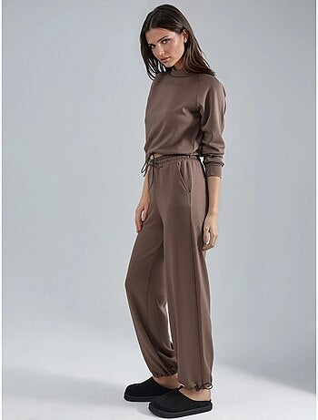 Ensemble deux pièces taille haute à col roulé et jambes larges hiccup