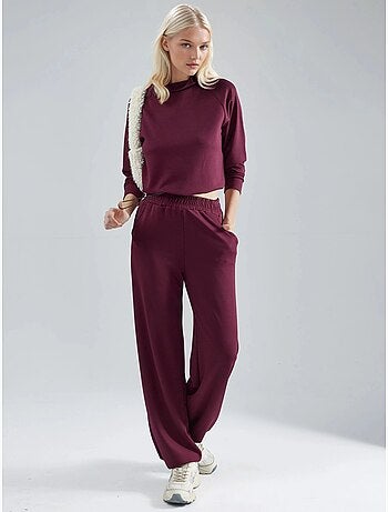 Ensemble deux pièces taille haute à col roulé et jambes larges hiccup