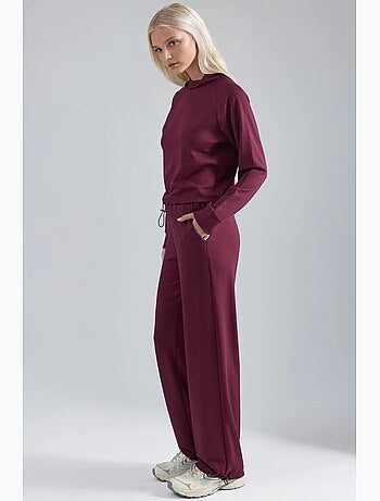 Ensemble deux pièces taille haute à col roulé et jambes larges hiccup